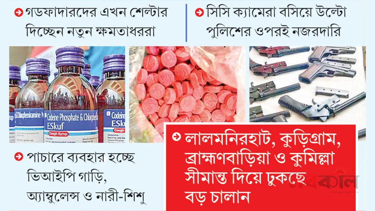 সীমান্তপথে ভারত থেকে আসছে মাদক-অস্ত্র