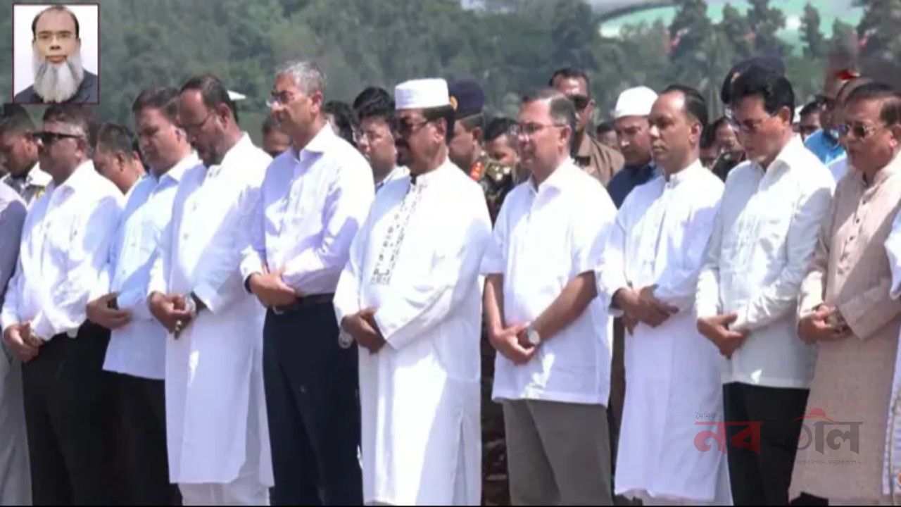 সংসদ ভবনের দক্ষিণ প্লাজায় সালাহউদ্দিন আহমেদের জানাজা, অংশ নিলেন প্রধানমন্ত্রী